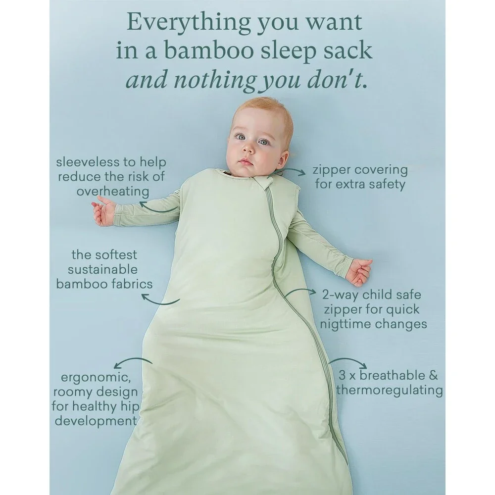 PurComfy Baby Supersoft Sleep Sack 10 TOG Premium Bamboo Viscose Sleeping 3-6M